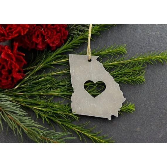 Metal State Ornament - All States Available