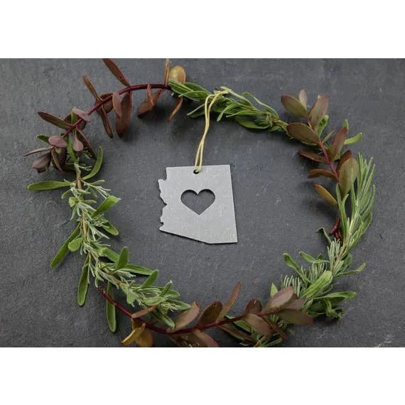 Metal State Ornament - All States Available