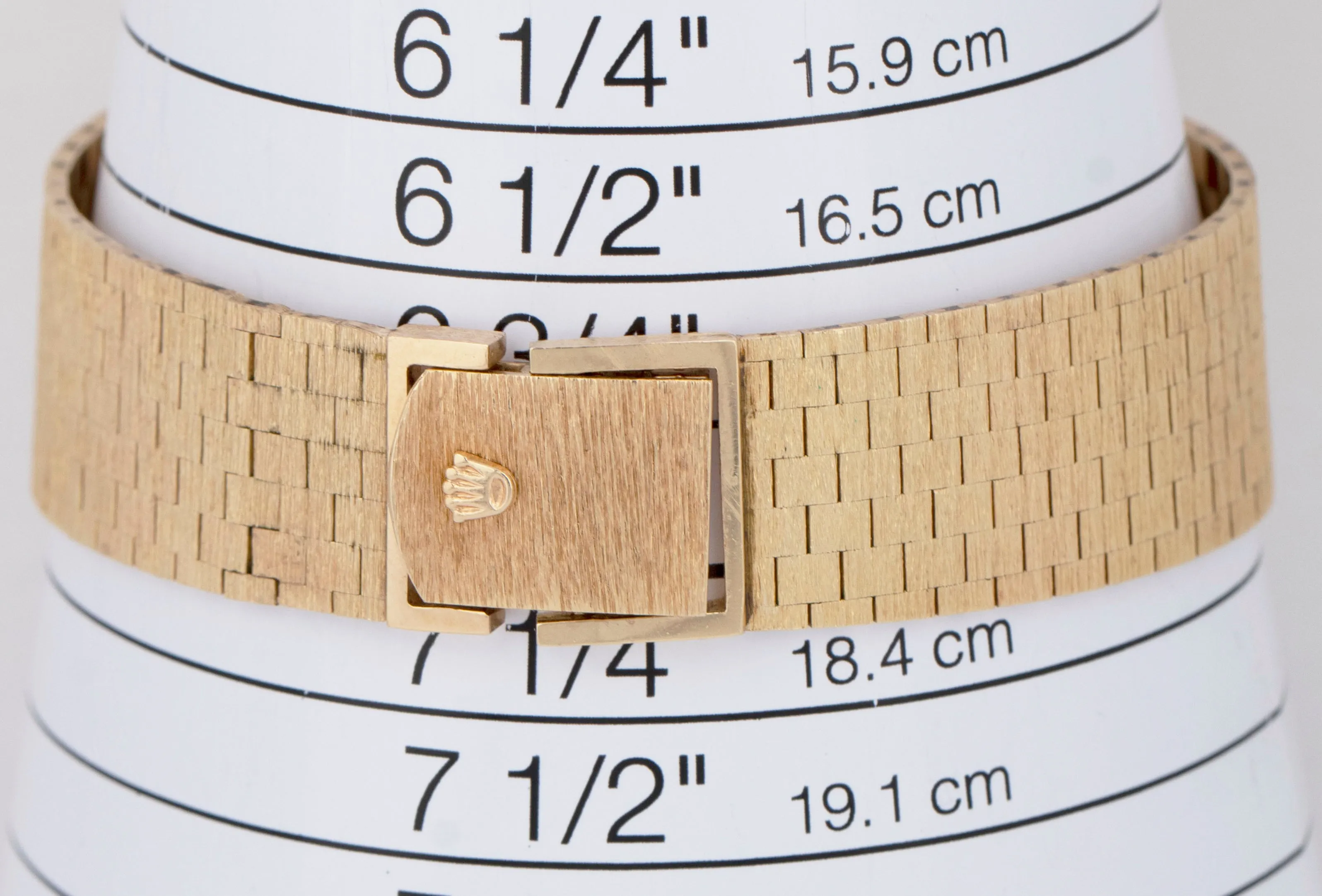 MINT Rolex Cellini 14K Yellow Gold 29mm Silver Bark Finish Manual Wind 604 BOX