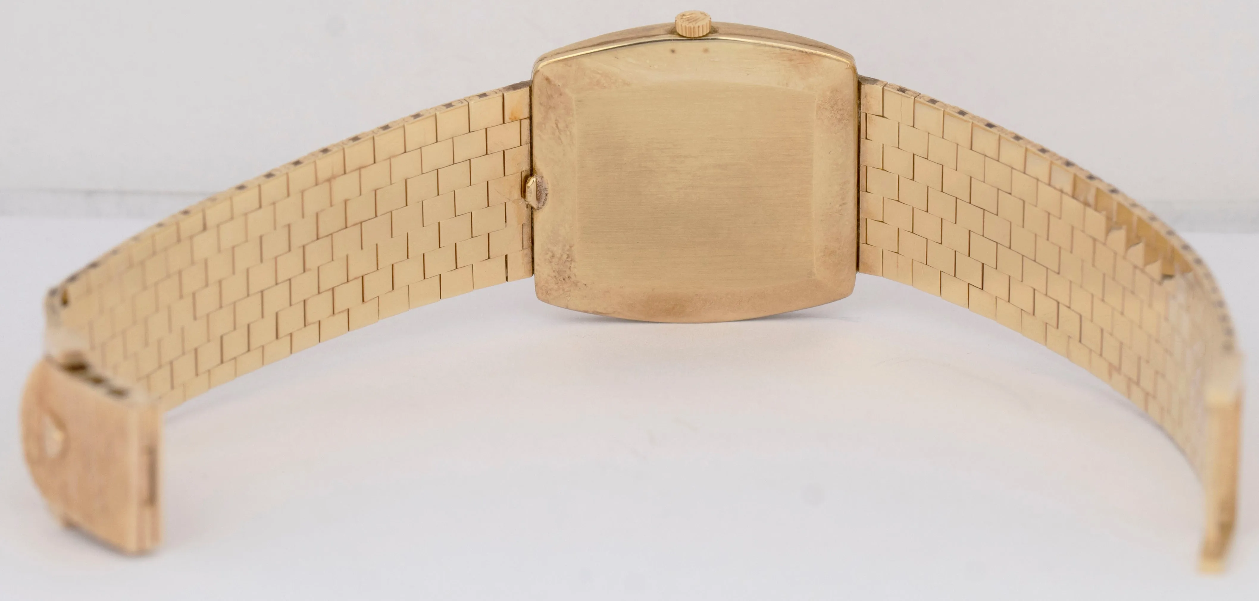MINT Rolex Cellini 14K Yellow Gold 29mm Silver Bark Finish Manual Wind 604 BOX