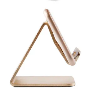 Mobile Phone Holder Stand Aluminium Alloy Metal Tablet Desk Holders Cellphone Stands  Golden