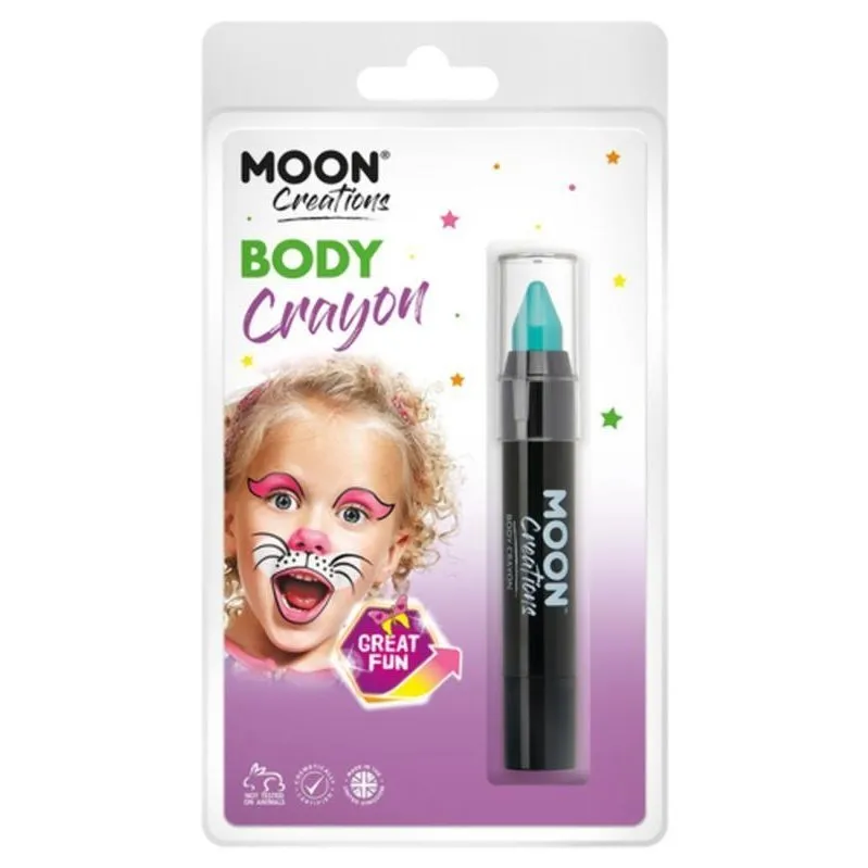 Moon Creations Body Crayons, Turquoise
