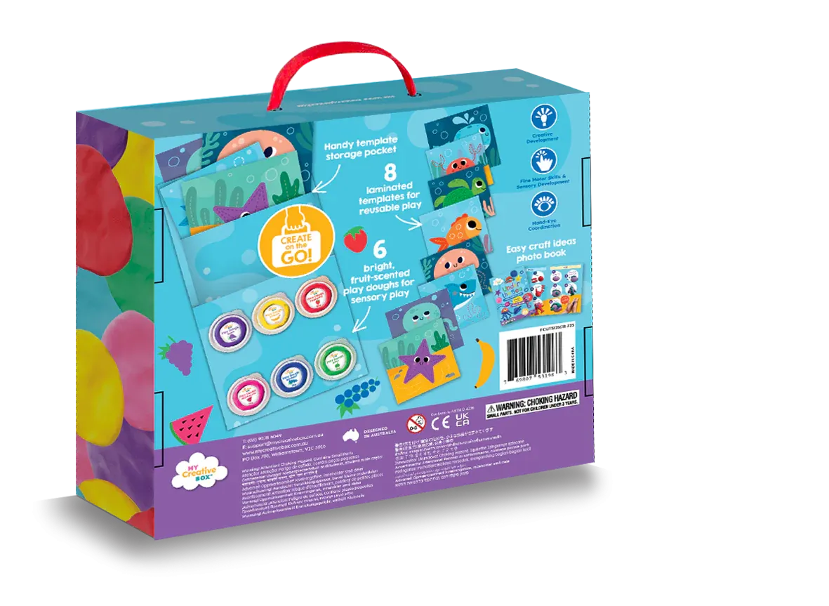 MY CREATIVE BOX FIRST CRAFTS UNDER THE SEA DOUGH SENSORY CRAFT BOX