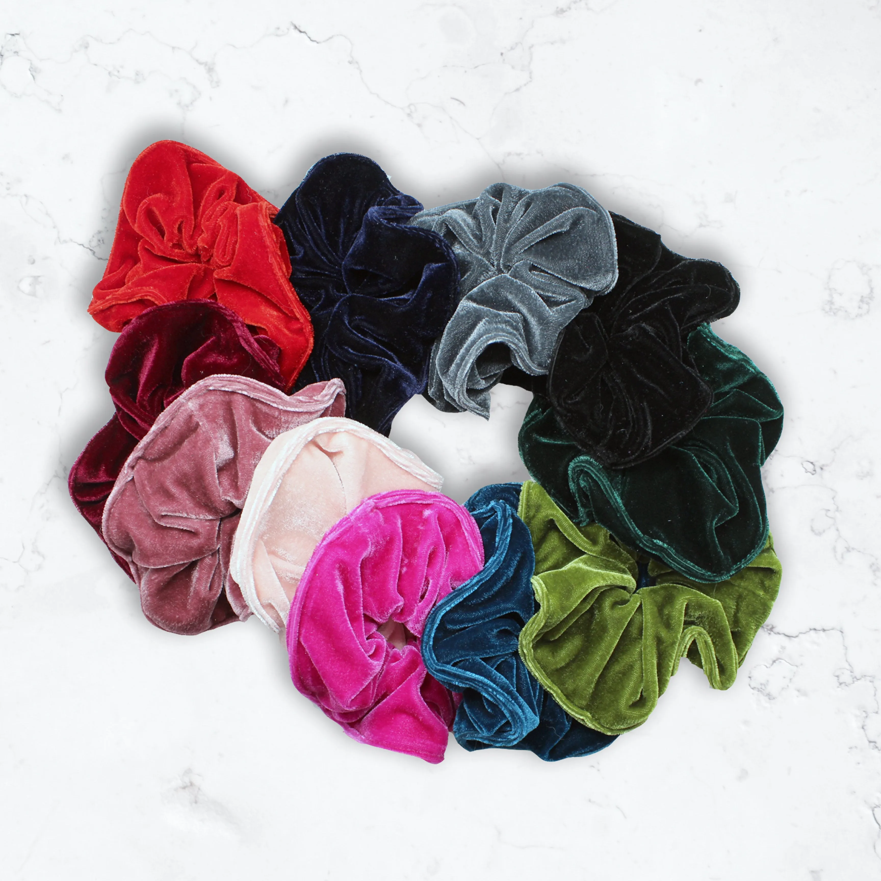 Navy Blue Scrunchies