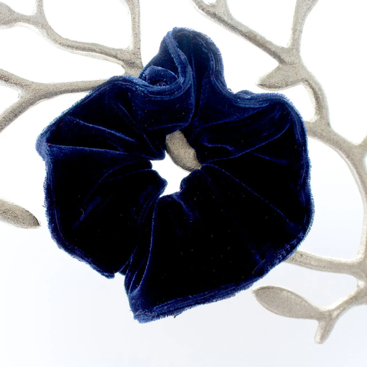 Navy Blue Scrunchies
