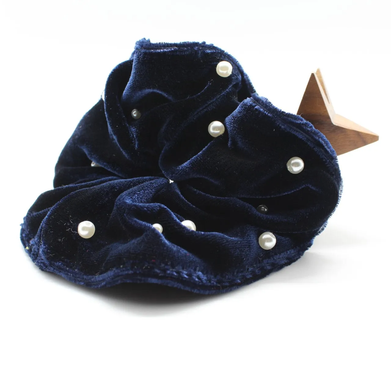 Navy Blue Scrunchies
