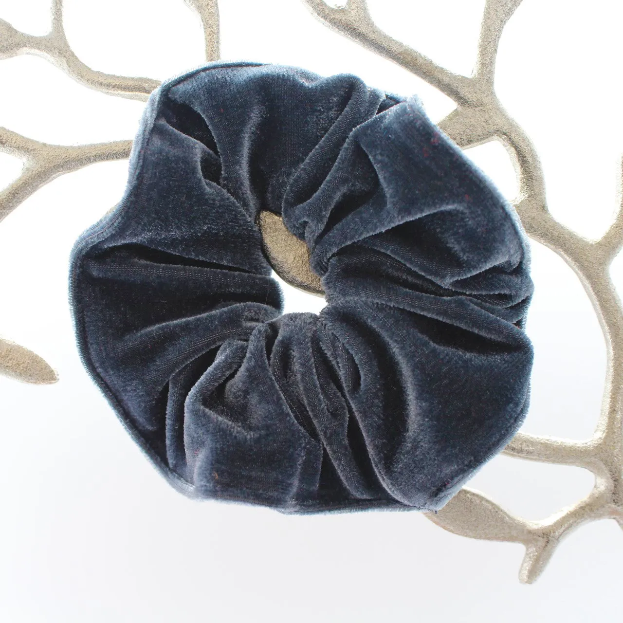 Navy Blue Scrunchies