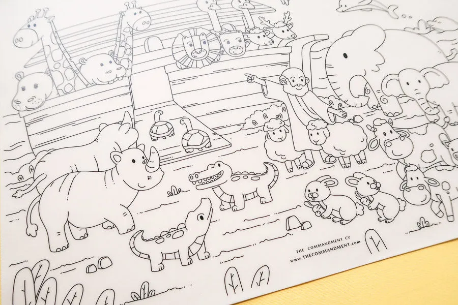 Noah's Ark {Colouring Mat}