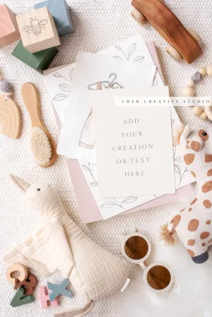 Nursury Print Artwork Mockup 5 x 7