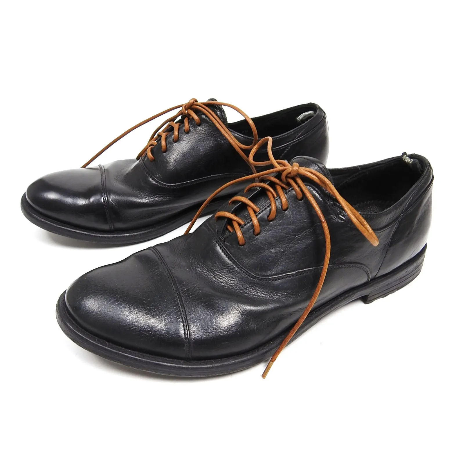Officine Black Leather Oxford Size 40 (US 7)