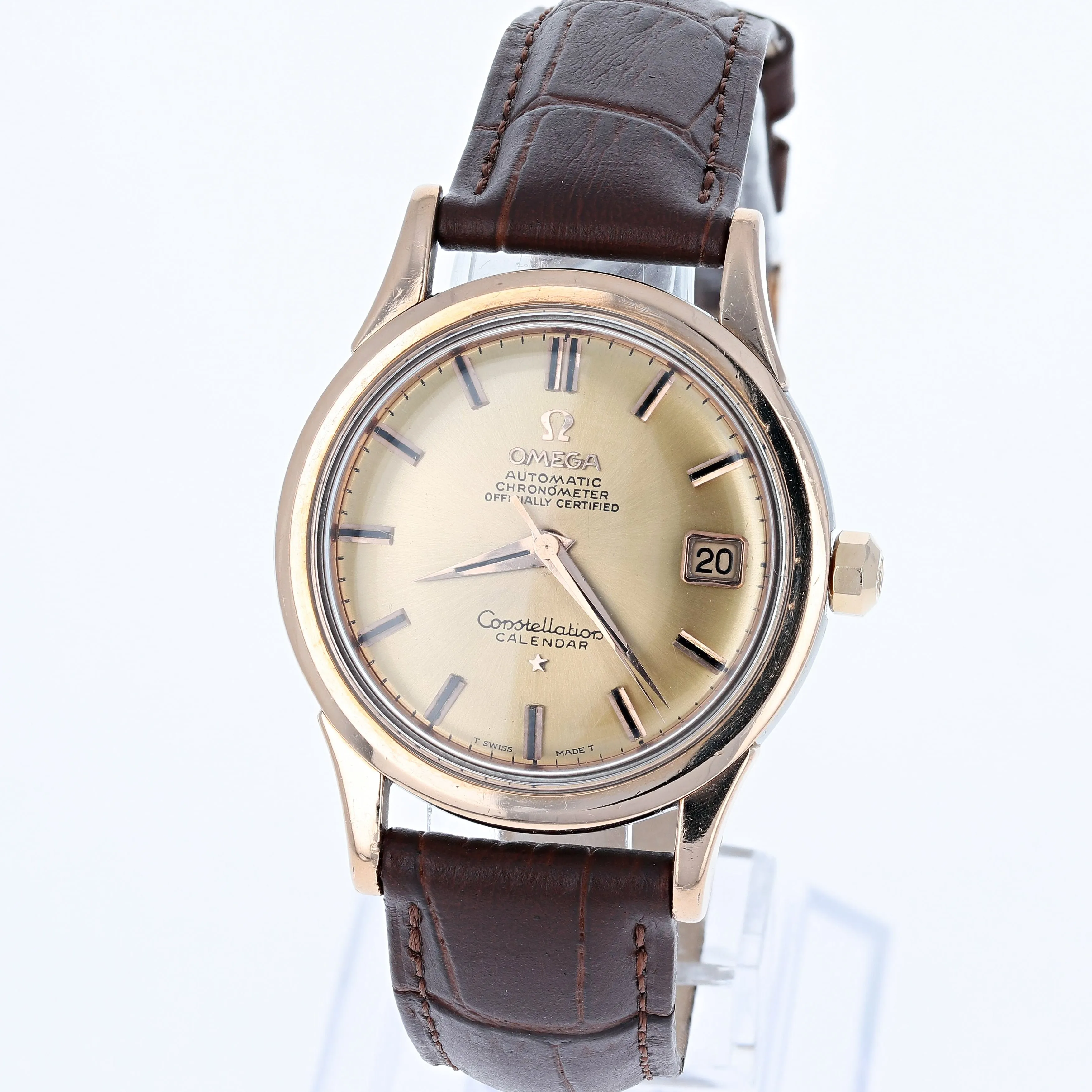Omega Constellation Calendar 2943 Cal. 504 c. 1958 Rose Gold Capped 35 mm