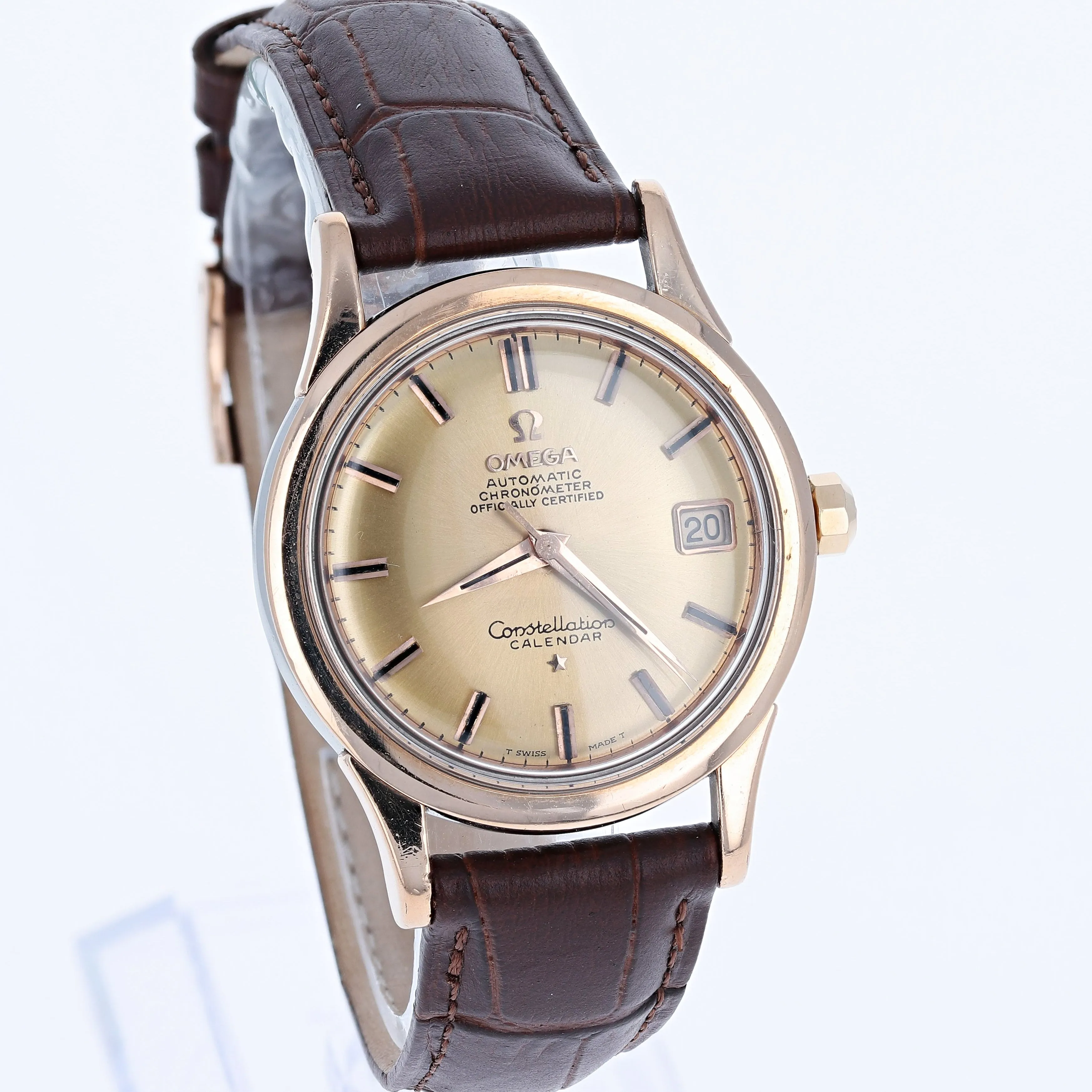 Omega Constellation Calendar 2943 Cal. 504 c. 1958 Rose Gold Capped 35 mm