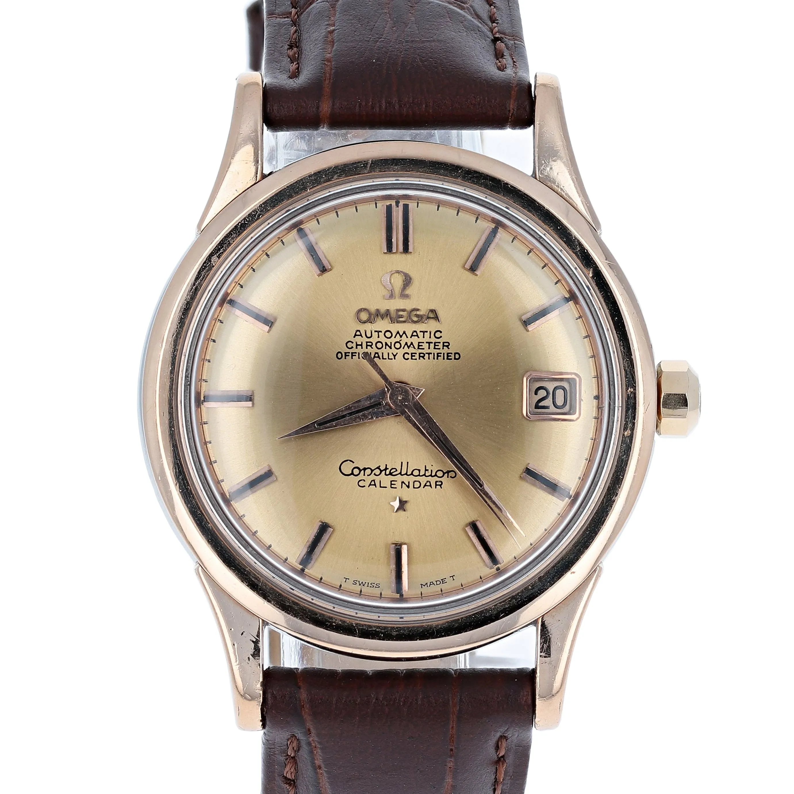 Omega Constellation Calendar 2943 Cal. 504 c. 1958 Rose Gold Capped 35 mm