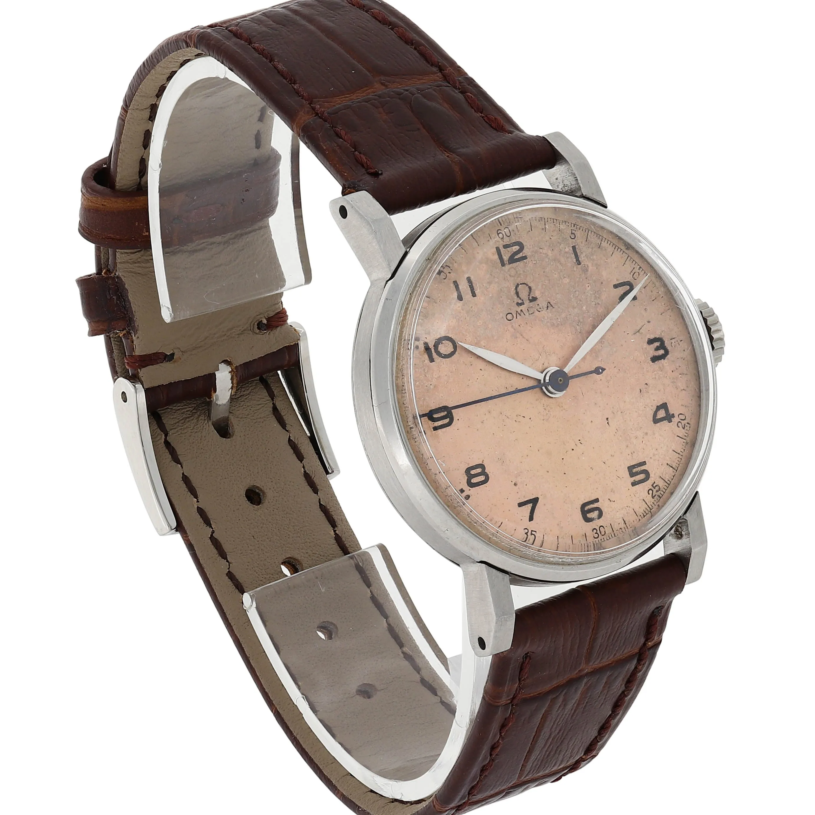Omega Military 2242/1 Salmon Dial Manual Cal. 30T2 c. 1945 Steel 33 mm