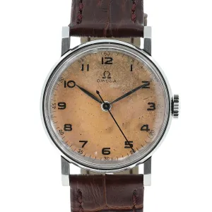 Omega Military 2242/1 Salmon Dial Manual Cal. 30T2 c. 1945 Steel 33 mm