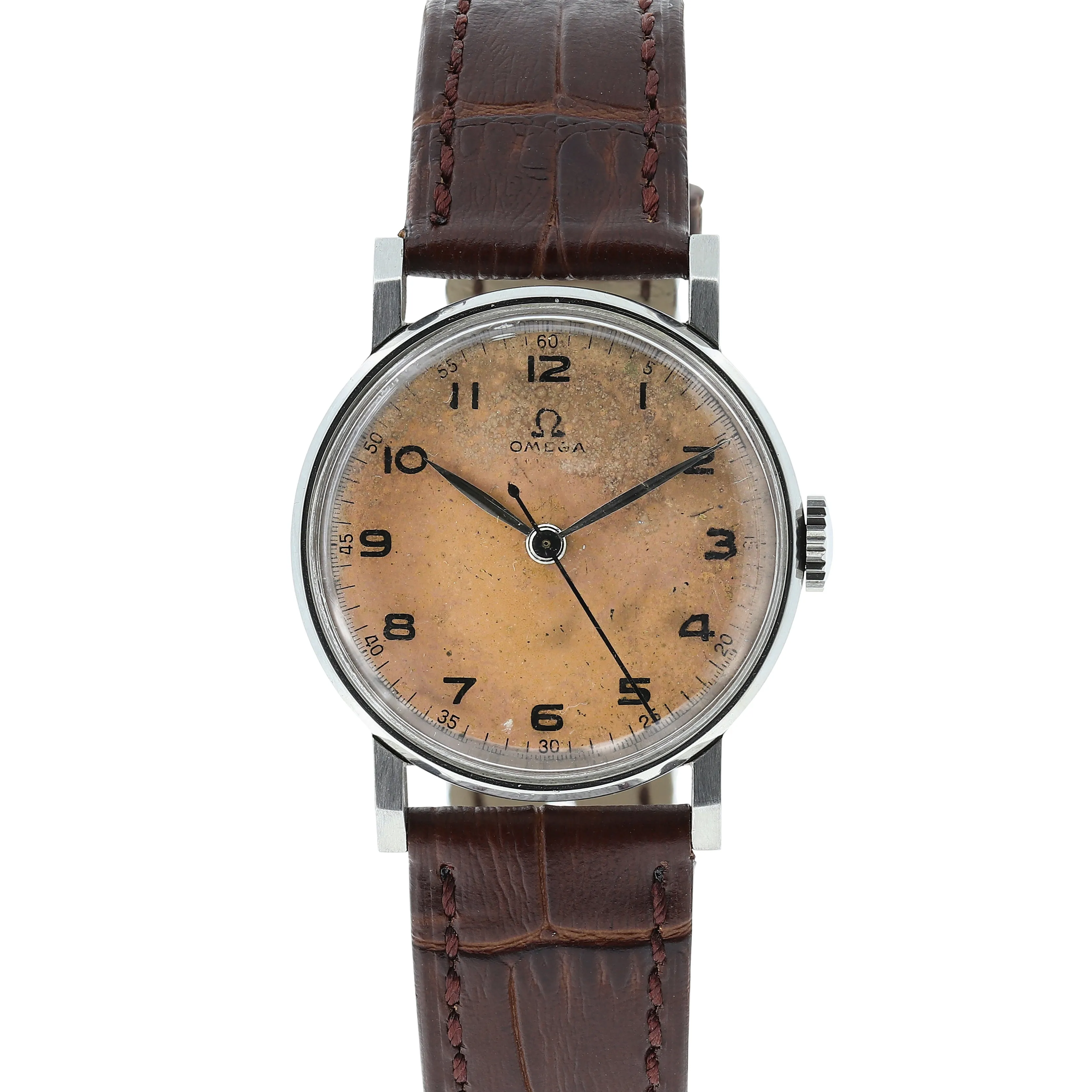 Omega Military 2242/1 Salmon Dial Manual Cal. 30T2 c. 1945 Steel 33 mm