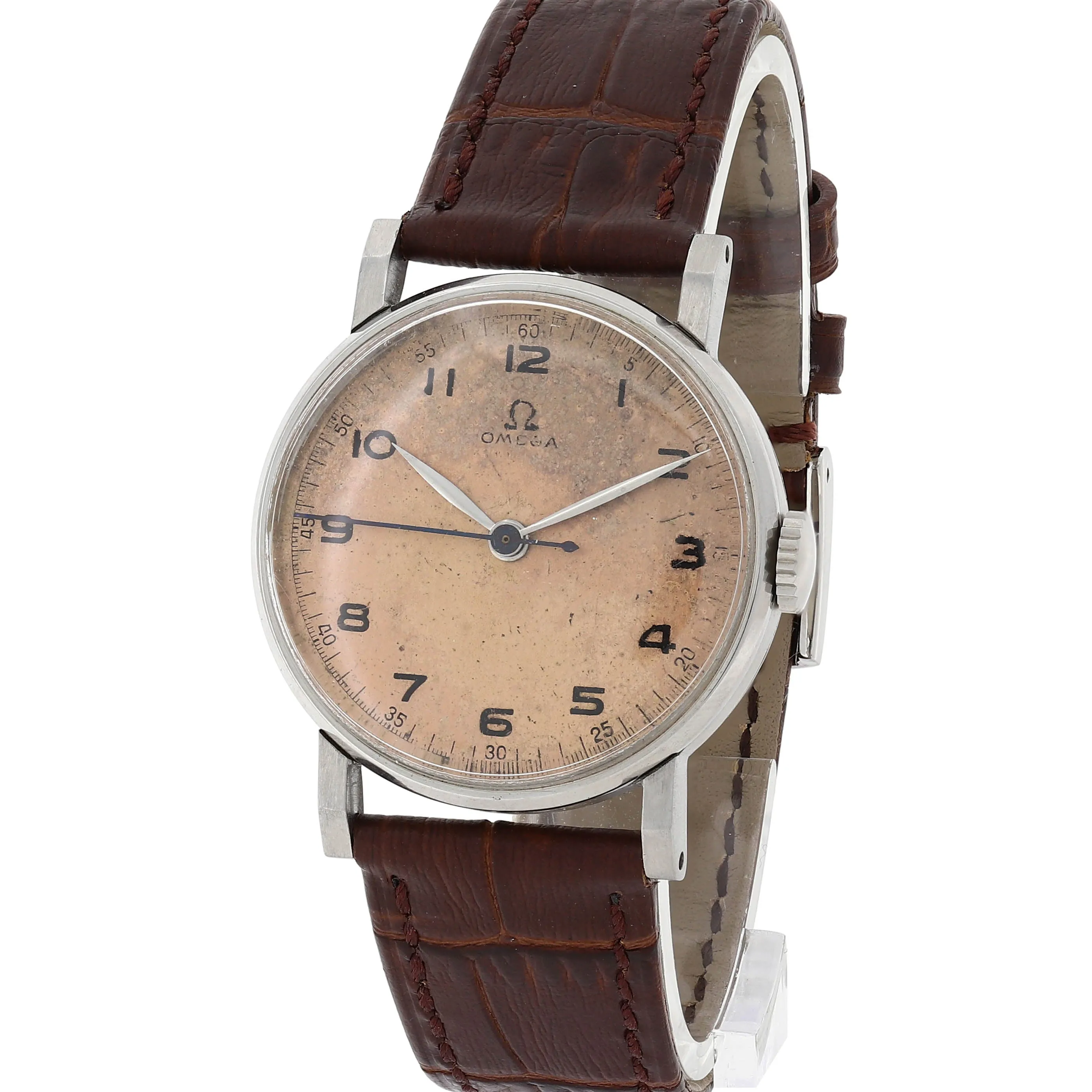 Omega Military 2242/1 Salmon Dial Manual Cal. 30T2 c. 1945 Steel 33 mm