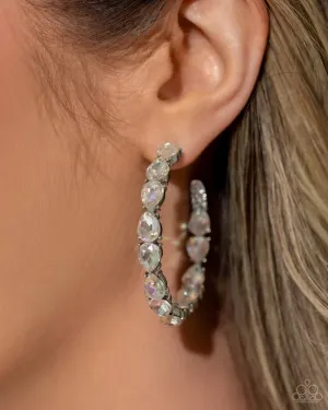 Paparazzi Presidential Pizzazz Earrings White