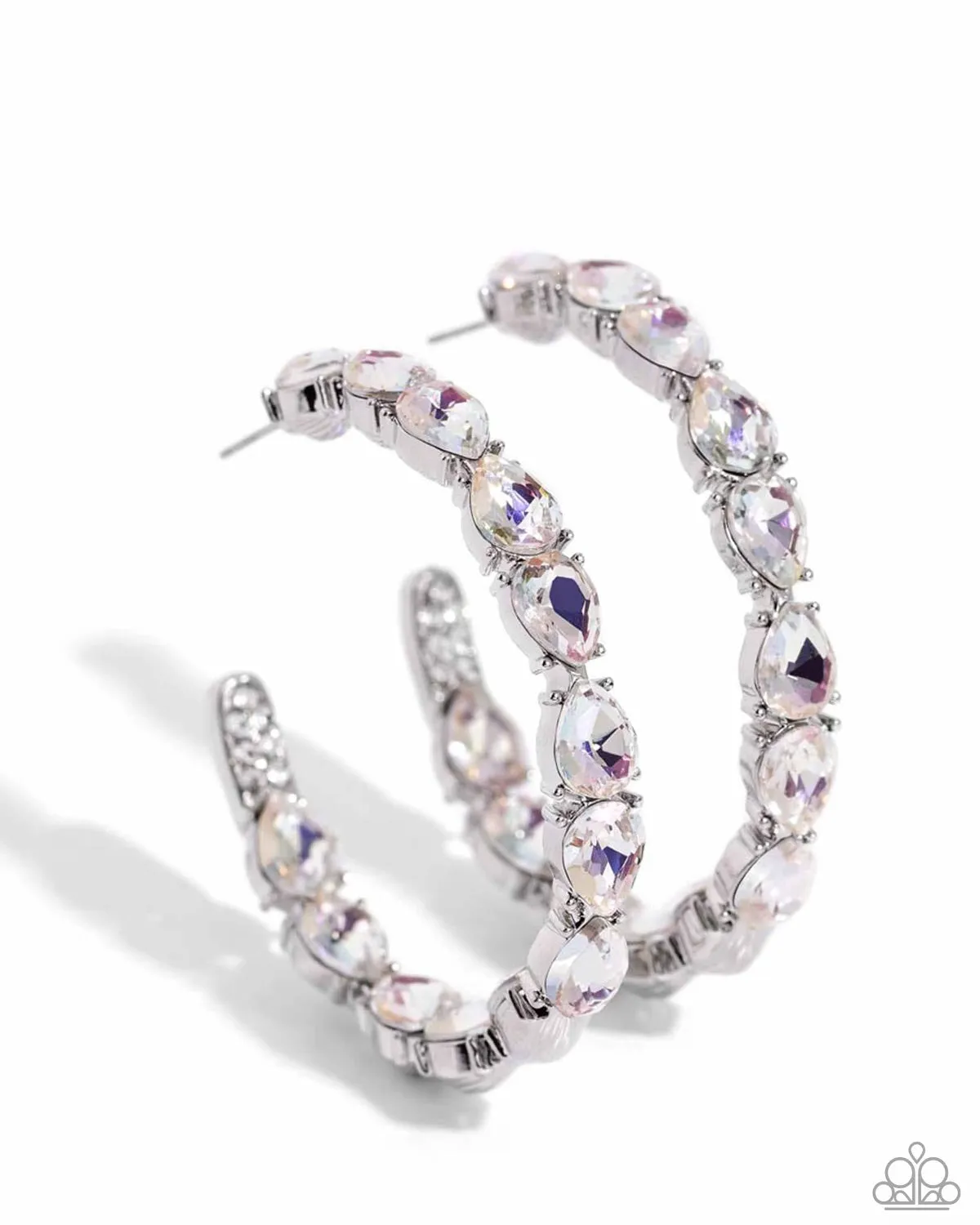 Paparazzi Presidential Pizzazz Earrings White