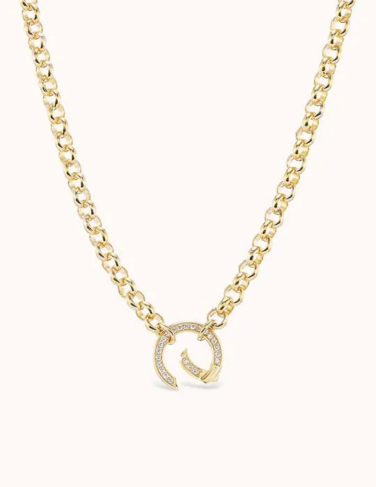 Pave Clasp 4.0 Rolo Chain