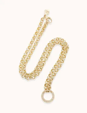 Pave Clasp 4.0 Rolo Chain