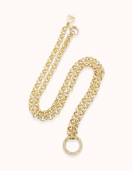 Pave Clasp 4.0 Rolo Chain
