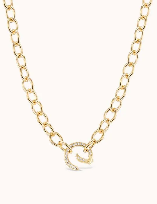 Pave Clasp CLR 6.8 Cable Chain