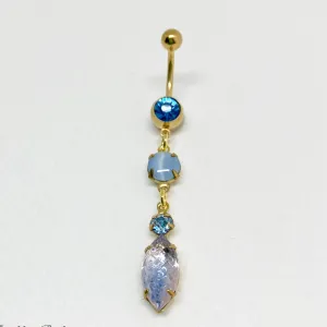 Periwinkle Blue Belly Button Ring