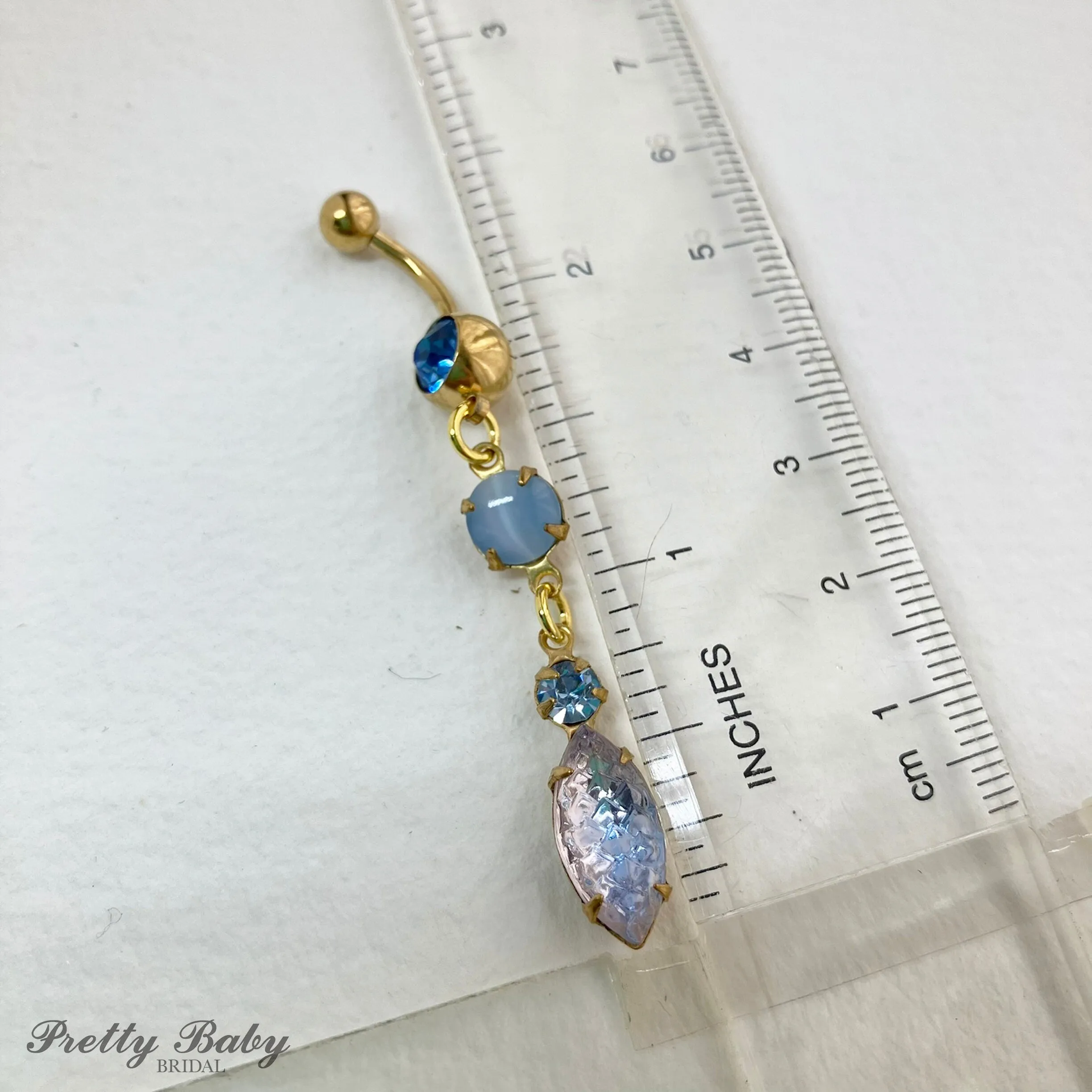 Periwinkle Blue Belly Button Ring