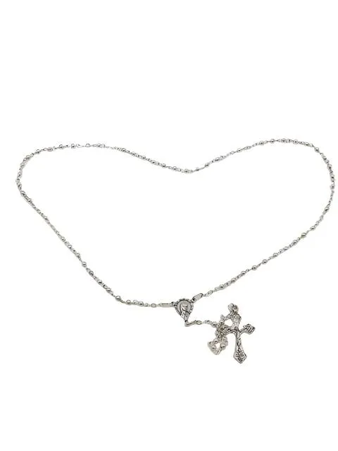 Petite Silver Rosary (3MM)