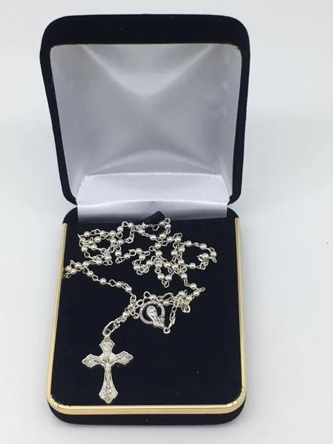 Petite Silver Rosary (3MM)