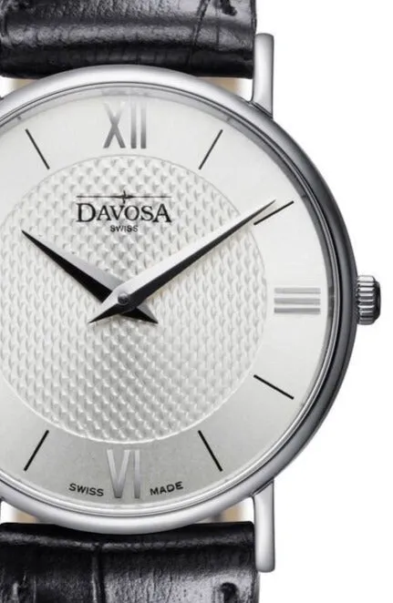 Pianos II Quartz Swiss-Made Guilloche Silver Black Ladies Watch 16756515
