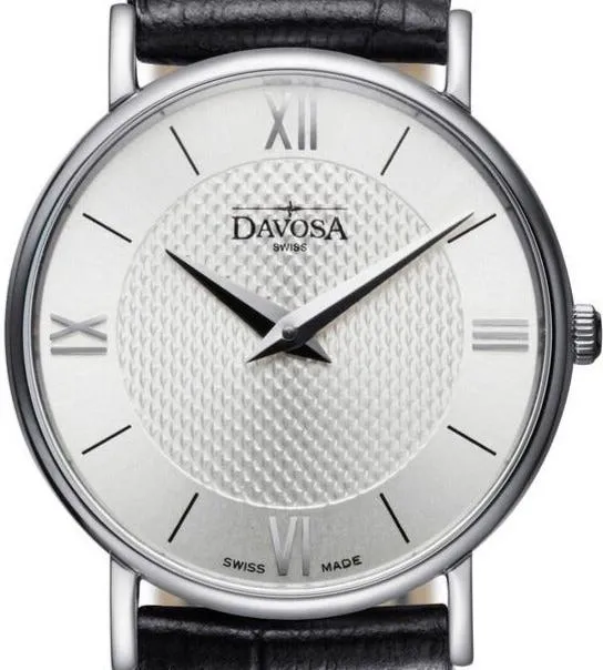 Pianos II Quartz Swiss-Made Guilloche Silver Black Ladies Watch 16756515