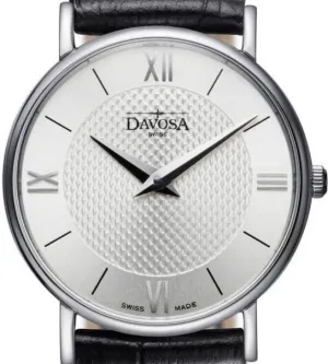 Pianos II Quartz Swiss-Made Guilloche Silver Black Ladies Watch 16756515