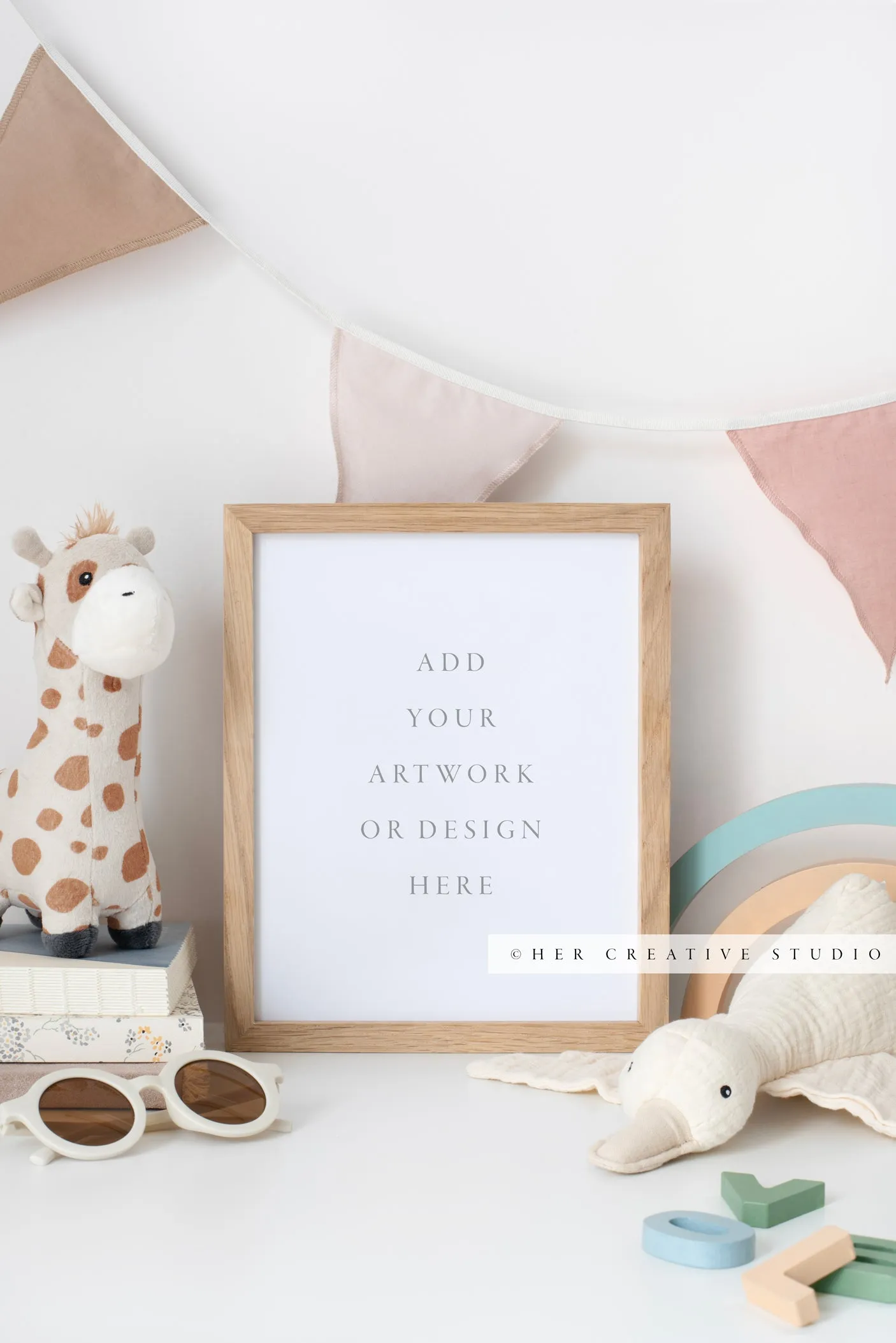 Picture frame Mockup for Nursury Artwork