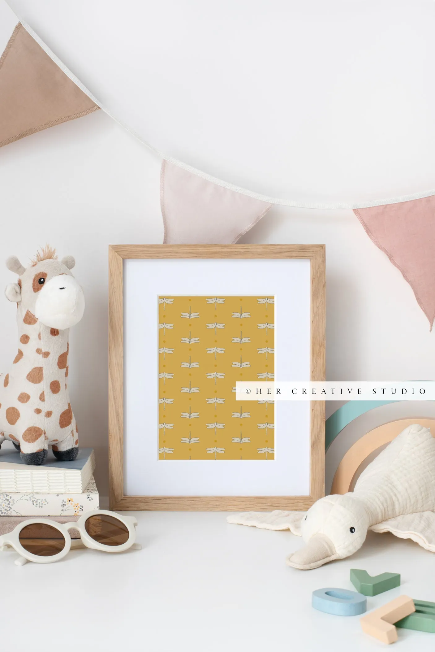 Picture frame Mockup for Nursury Artwork