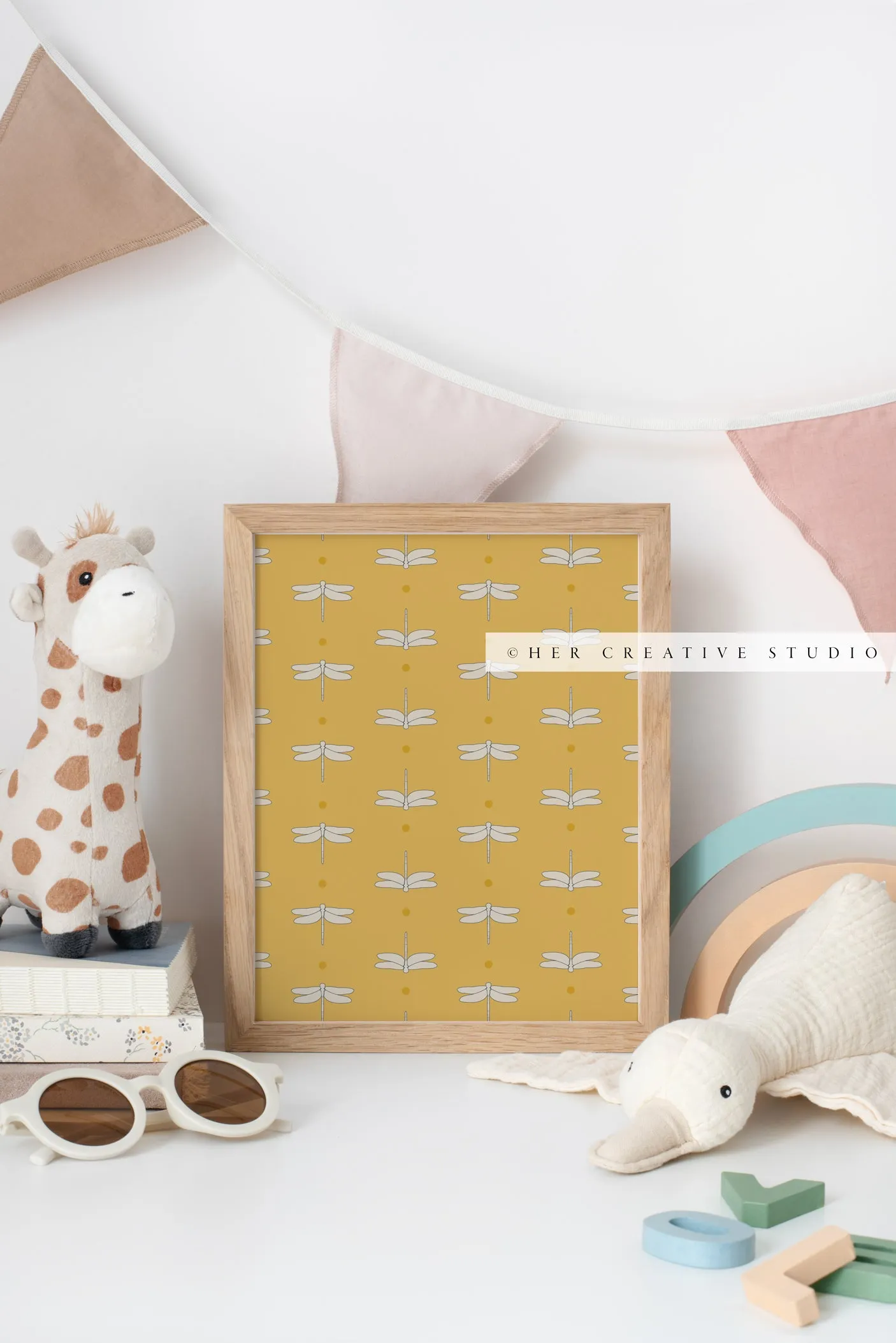Picture frame Mockup for Nursury Artwork