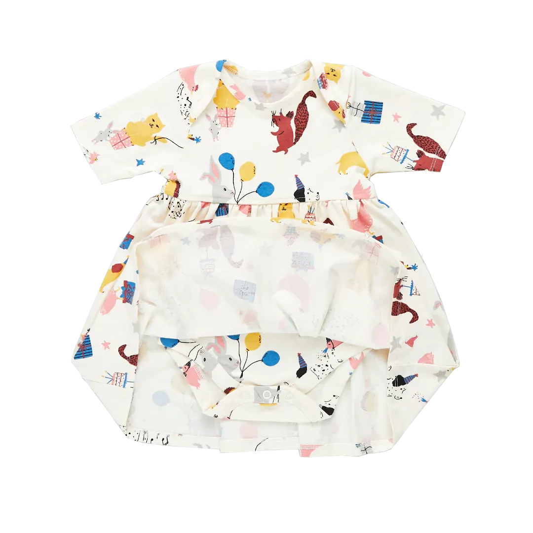 Pink Chicken Baby Organic Steph Dress - Birthday