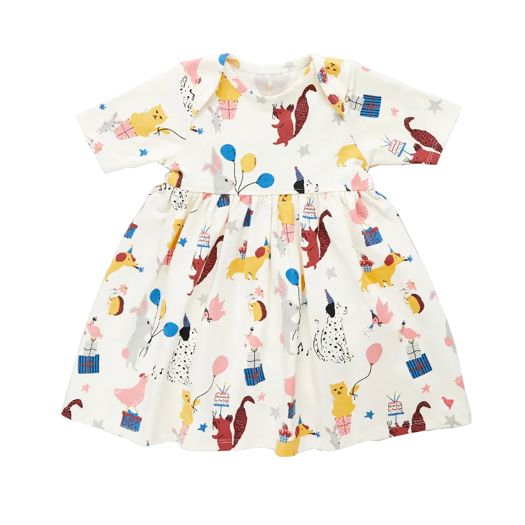 Pink Chicken Baby Organic Steph Dress - Birthday