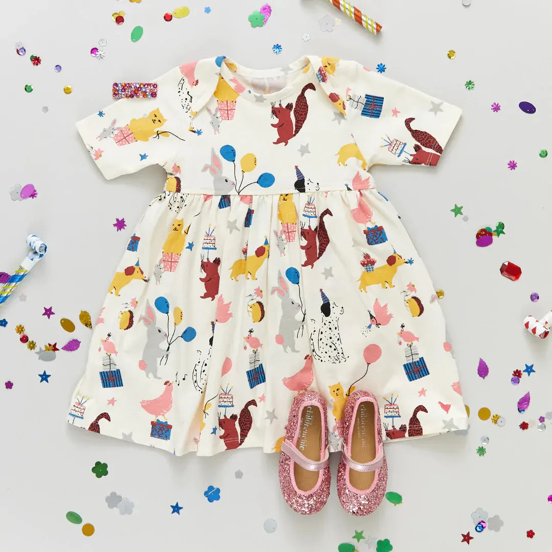 Pink Chicken Baby Organic Steph Dress - Birthday