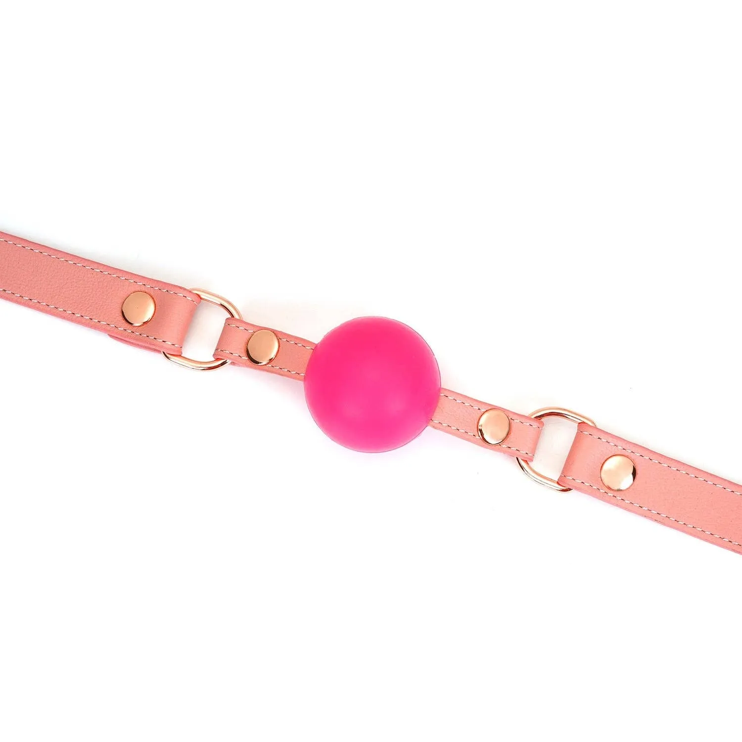Pink Dream Leather Ball Gag