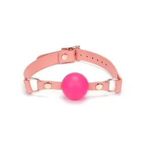 Pink Dream Leather Ball Gag
