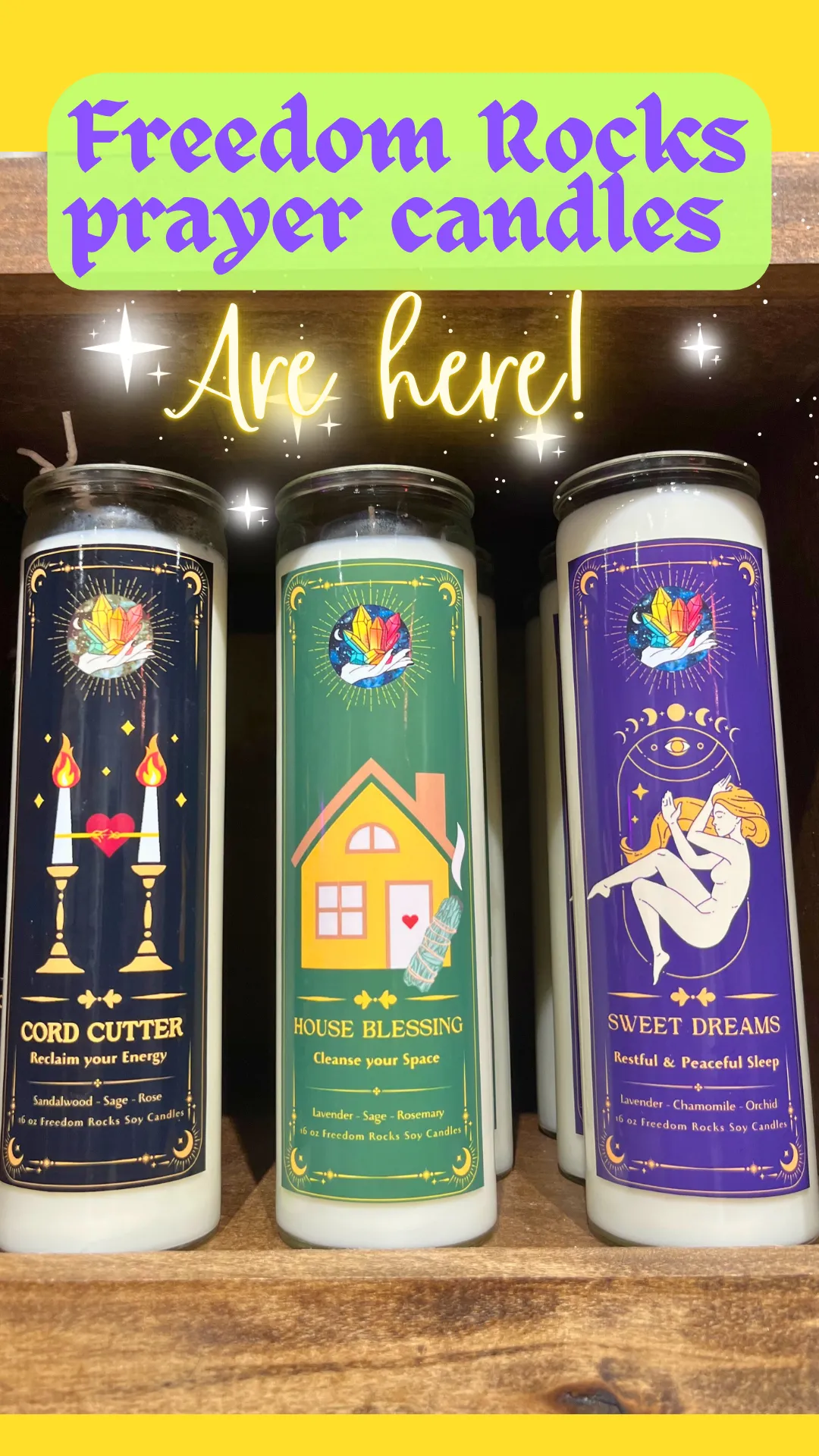 Positive Vibes All Natural Scented Prayer Candle