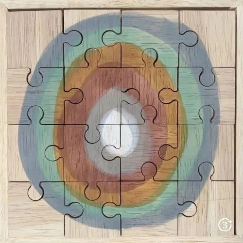 Puzzle - Earth Moon - 16 pieces