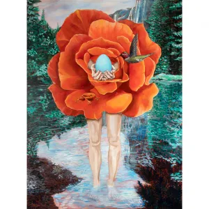 "One's Own Home" Surreal Flower Art Print