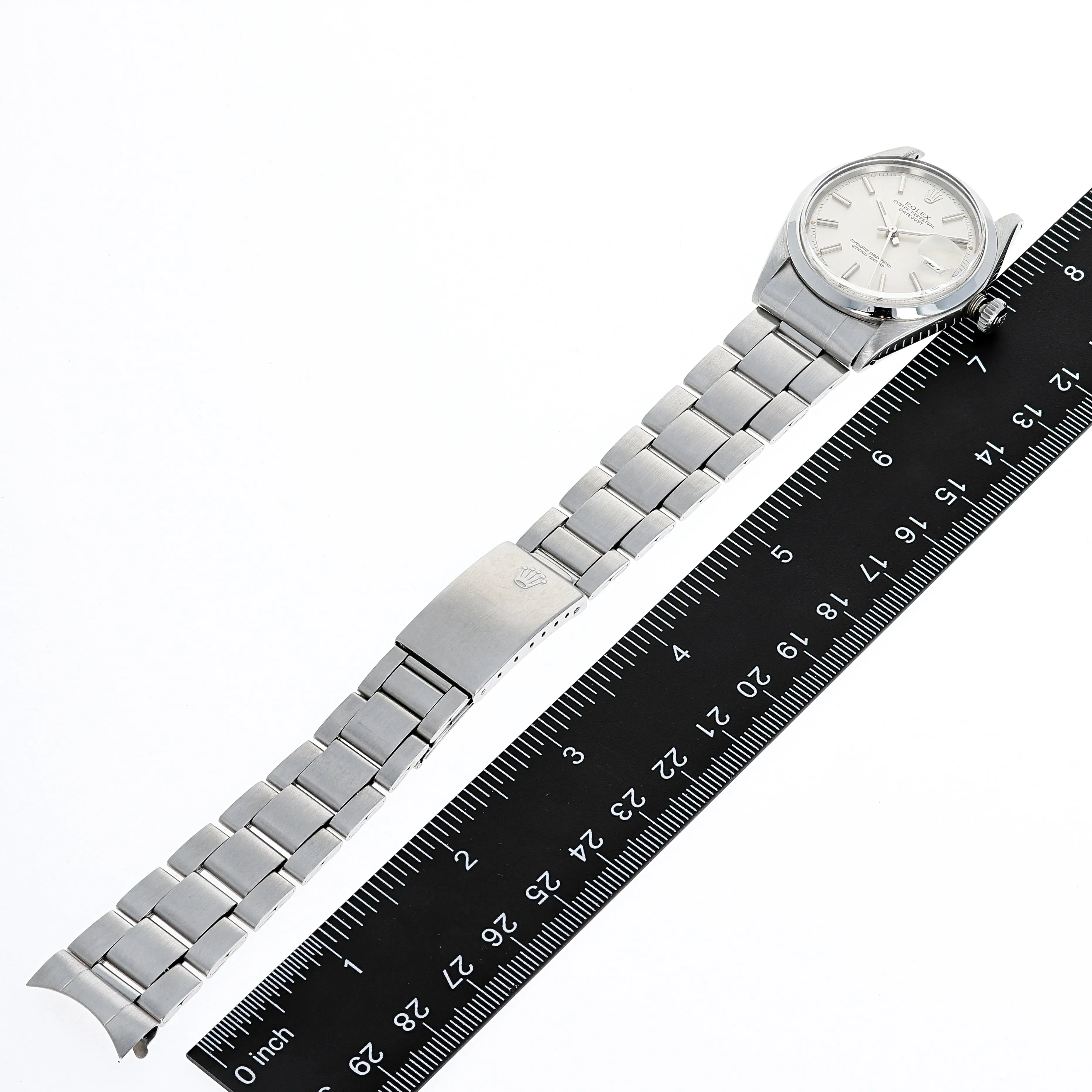 Rolex Datejust 1600 Silver Cal. 1575 Automatic c. 1975 Oyster Steel 36 mm