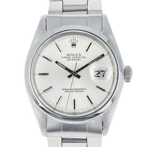 Rolex Datejust 1600 Silver Cal. 1575 Automatic c. 1975 Oyster Steel 36 mm