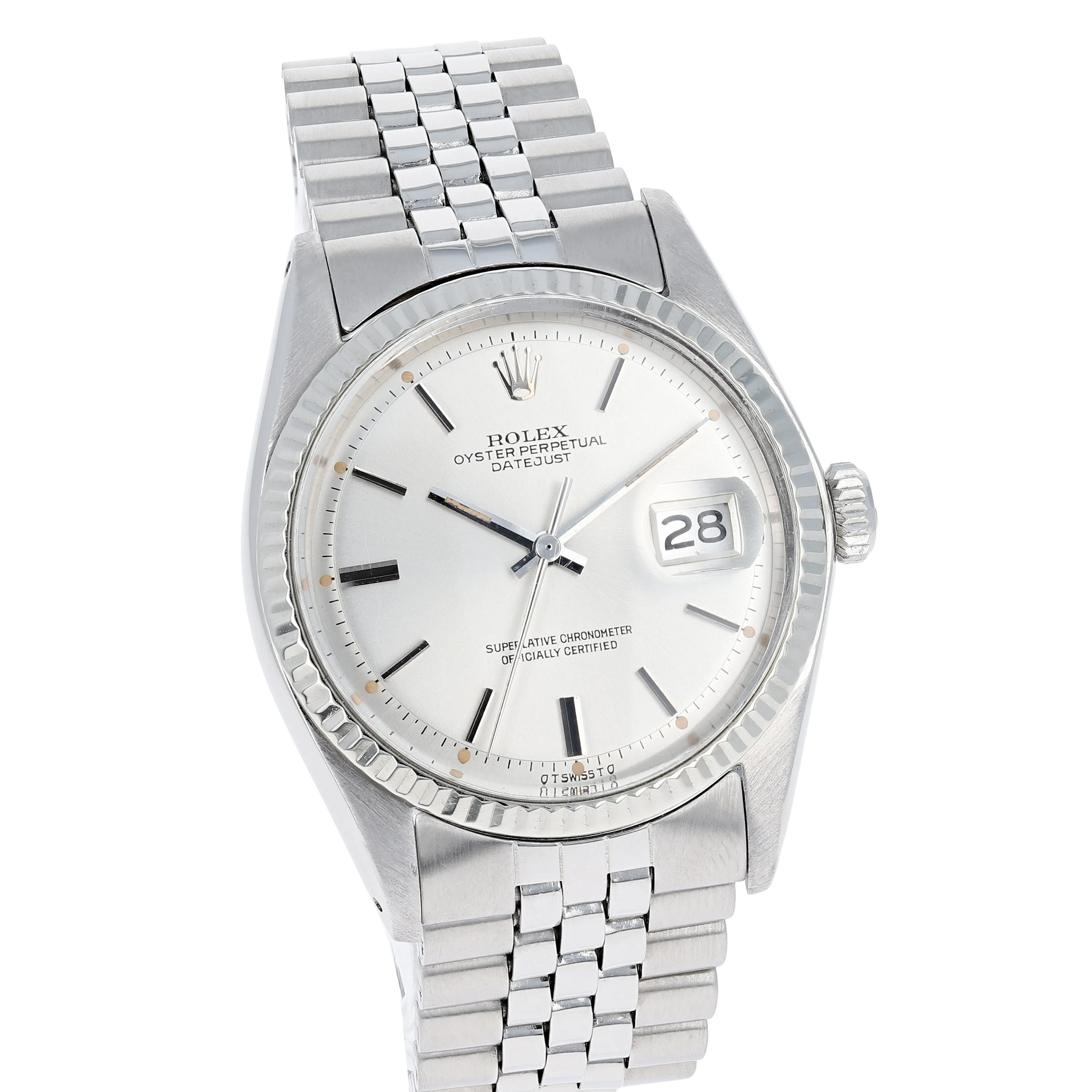 Rolex Datejust 1601 Sigma Dial Cal. 1575 Automatic c. 1973 Jubilee White Gold & Steel 36 mm
