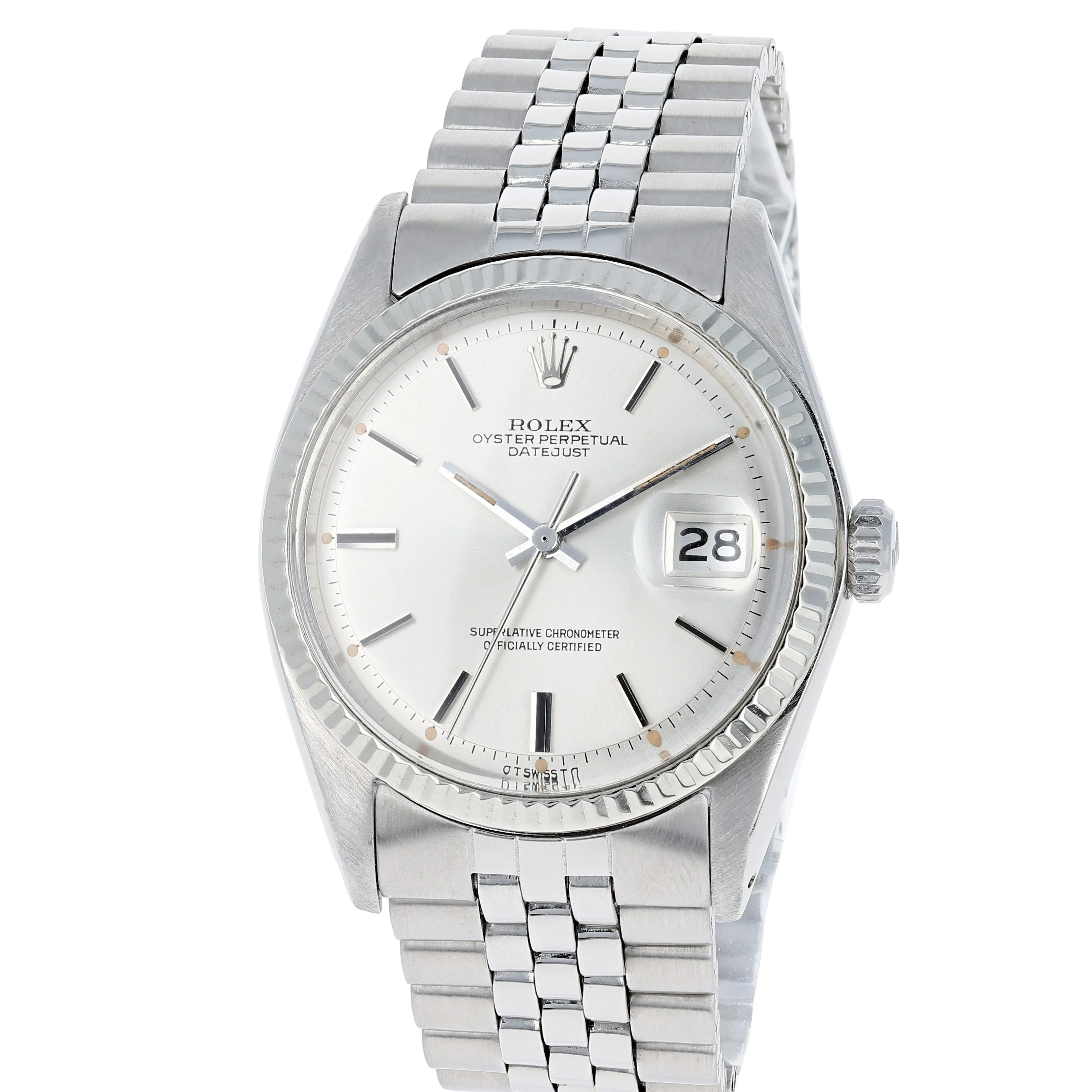 Rolex Datejust 1601 Sigma Dial Cal. 1575 Automatic c. 1973 Jubilee White Gold & Steel 36 mm