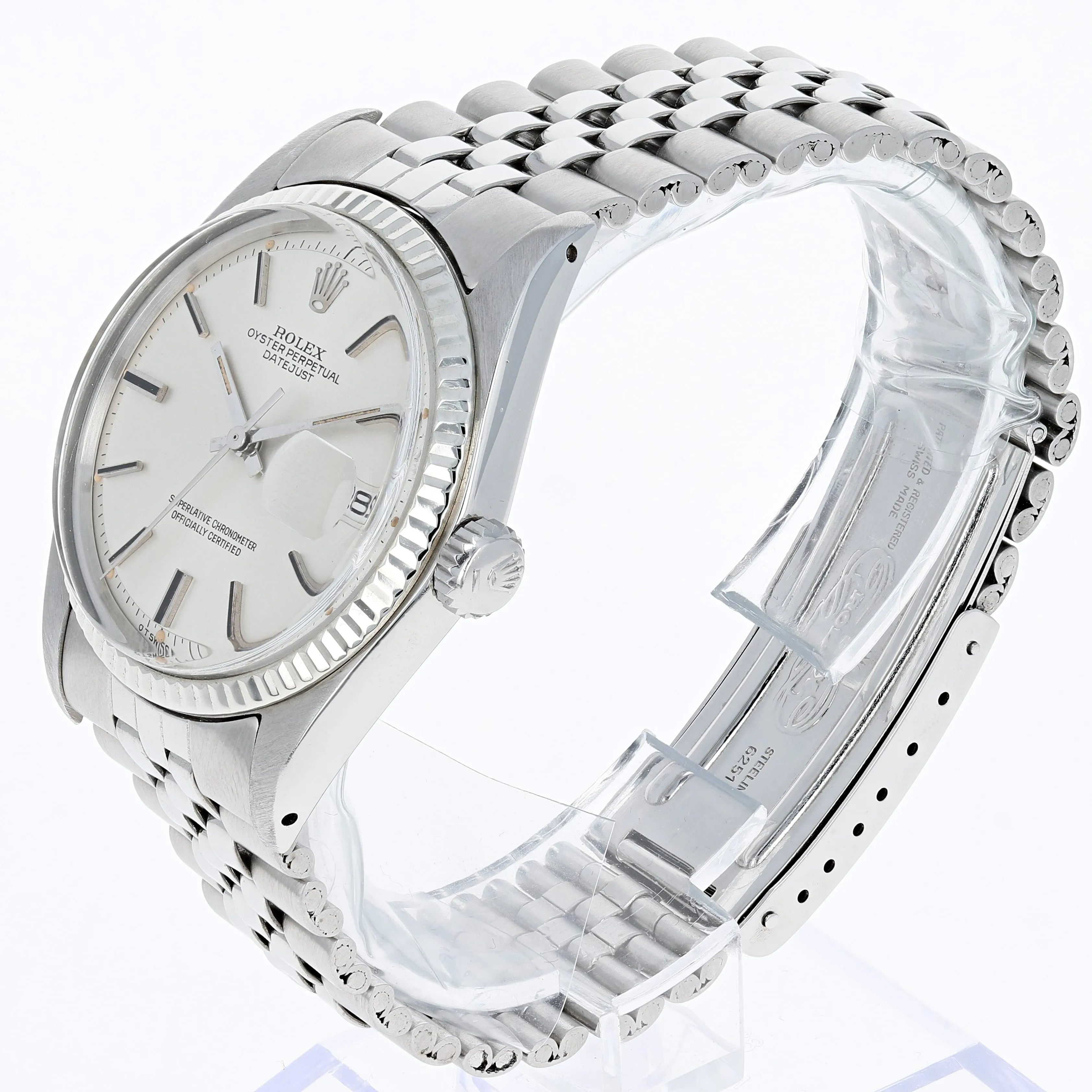Rolex Datejust 1601 Sigma Dial Cal. 1575 Automatic c. 1973 Jubilee White Gold & Steel 36 mm
